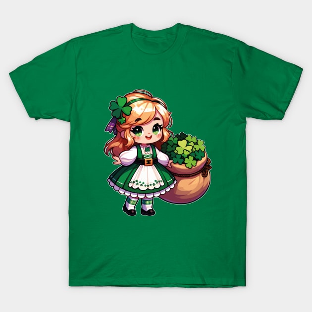 A Irish Girl In St Patrick Day T-Shirt by ArtworksByKris